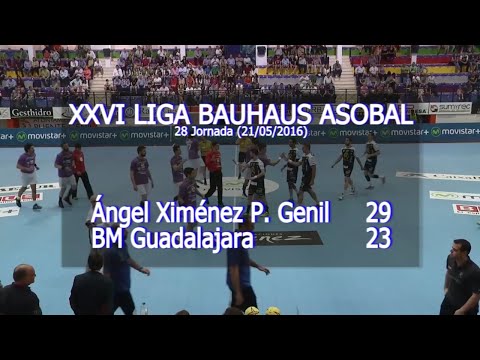 LIGA BAUHAUS ASOBAL J28 Angel Ximénez P. Genil - BM. Guadalajara 29-23