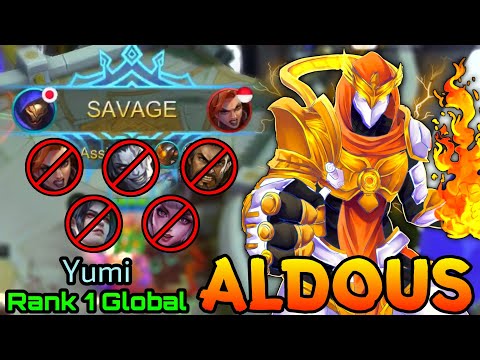 SAVAGE!! Aldous King of Supremacy - Top 1 Global Aldous by Yumi - MLBB