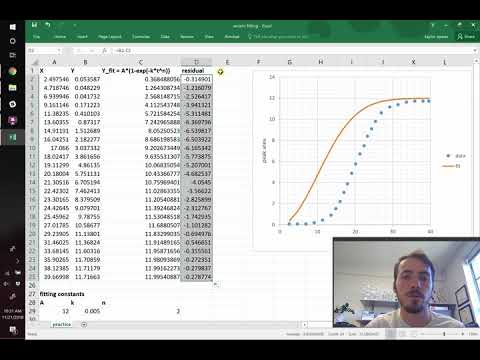 How to fit non-linear equations in excel using solver