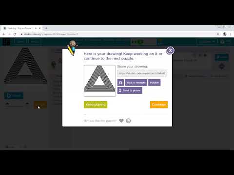 Lesson-21, changing variables with artist of CS Fundamental Express Course, code.org