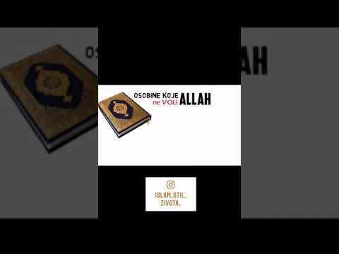 Osobine koje Allah ne voli