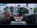 Kapal Feri KMP Bili Terbalik Di Dermaga Perigi Piai Kalbar