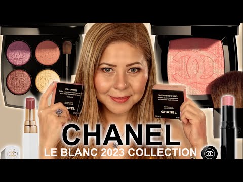 Chanel Le Blanc 2023 Review & Swatches/ Fantaisie De Chanel Blush / 58 Delices Eyeshadow