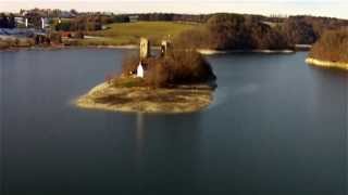 preview picture of video 'DJI Phantom Vision | L'Ile d'Ogoz sur le Lac de la Gruyère'