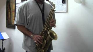 My transcription of Cannonball Adderley solo on "Guess I'll Hang My Tears Out To Dry"