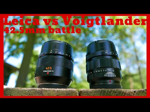 Leica vs Voigtlander | 42.5mm portrait lens battle | F1.2 vs F0.95