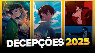 AS MAIORES DECEPÇÕES DOS ANIMES EM 2025 (só vale os que eu terminei)