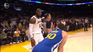 LeBron’s Reaction to Steph After Jumping Into Stands 😅