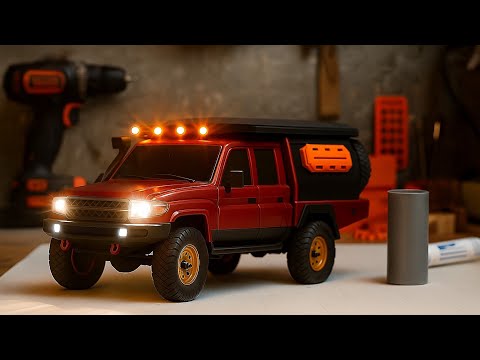 Handgefertigter RC Crowler aus PVC