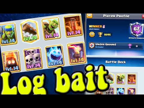 WINNER  craziest version log bait deck in clash royale