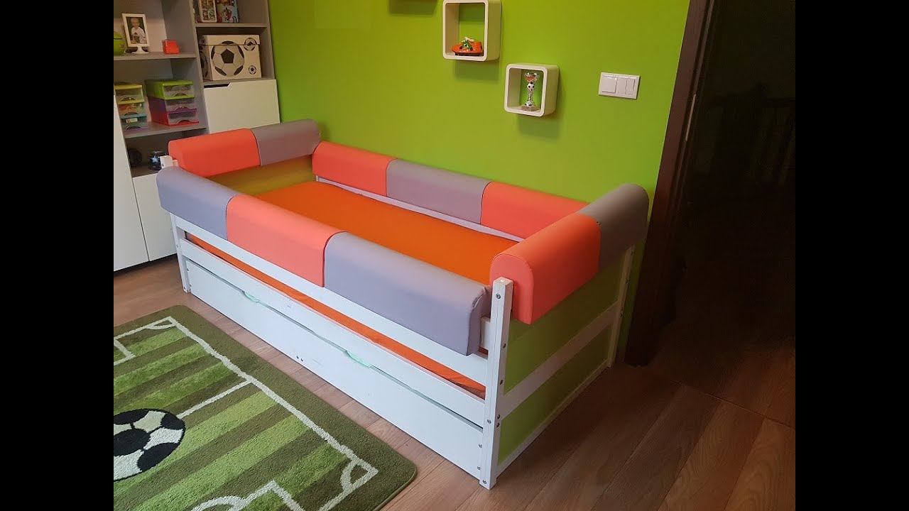 Mój sprawdzony sposób zabezpieczenie łóżka barierki.Wałek ochronny.