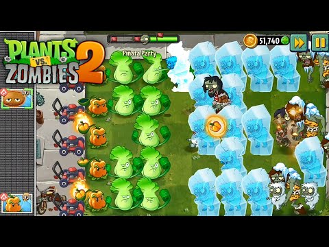 Piñata Party with Hot Potato, Pepper-pult, Bonk Choy - Plants vs. Zombies 2