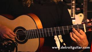 Video thumbnail for TEST DRIVE: Michael Moore plays the Cordoba F7 by Detroit Guitar