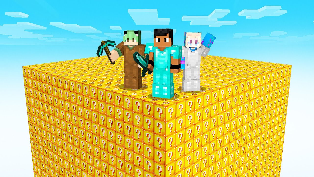 CUBÃO DE LUCKY BLOCK EM TRIO