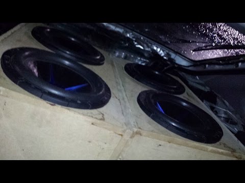 4 POWER ACOUSTIK MOFO 12S ON LANZAR 7K AMP!