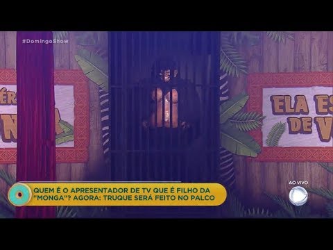 Domingo Show mostra ao vivo o truque da ‘Monga’