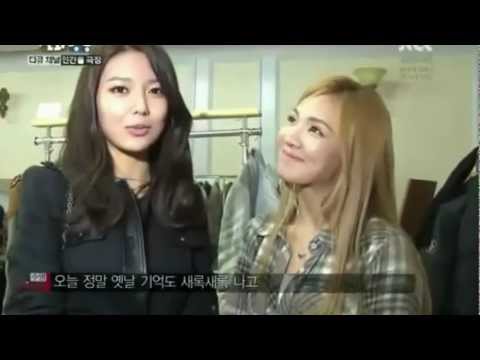 120421 - Hyoyeon & Sooyoung (SNSD) cut @ JTBC Shinhwa Broadcast