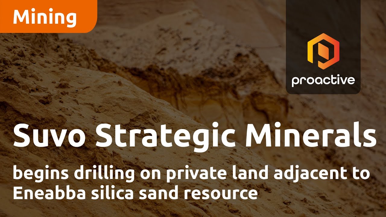 Suvo Strategic Minerals begins drilling on private land adjacent to Eneabba silica sand resource