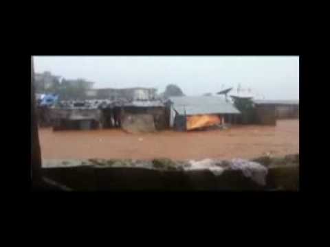 FLOODING AT KROO BAY, FREETOWN