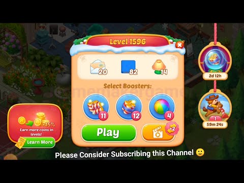 Matchington Mansion Level 1596, Level 1597 & Level 1598 - iOS/ Android