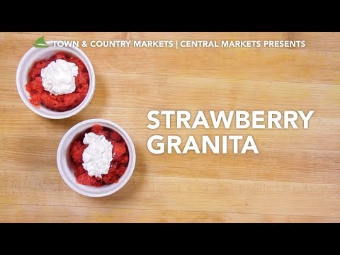 This video is about how to make Strawberry Granita
