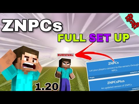 How  to set up znpcs in smp 1.20 || znpcs problem 🤔 Minecraft aternos server 1.20 || @MaxGaming3k