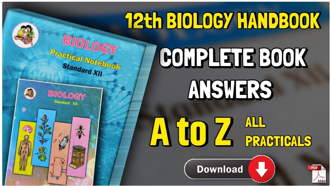 Watch video 12th Biology Practical Notebook (Handbook) Complete Answers / PDF Download / HSC / Maharashtra Board Now 12th Biology Practical Notebook (Handbook) Complete Answers / PDF Download / HSC / Maharashtra Board