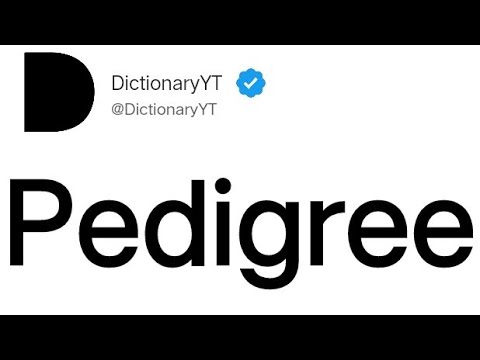 Pedigree Meaning in English