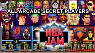 NBA Jam (Series) ALL Arcade Secret Characters