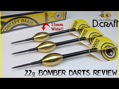 Soft Brains D.craft Bomber Bullet Darts Review - 15mm Wide!!