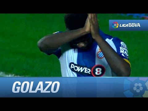 Golazo de Caicedo (1-2) que pide disculpas en el Levante UD - RCD Espanyol