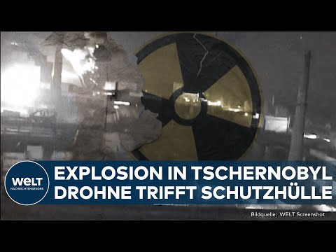 PUTINS KRIEG: Schock in Tschernobyl! Drohne beschädigt Schutzhülle von explodierten Atomkraftwerk