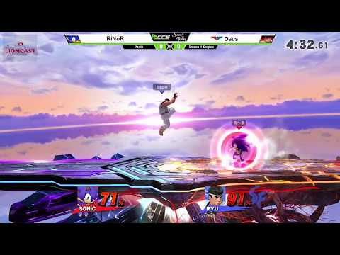 CCExSV - RiNoR (Sonic) Vs. NG | Deus (Ryu, Falco) - Pools - Smash 4 Singles