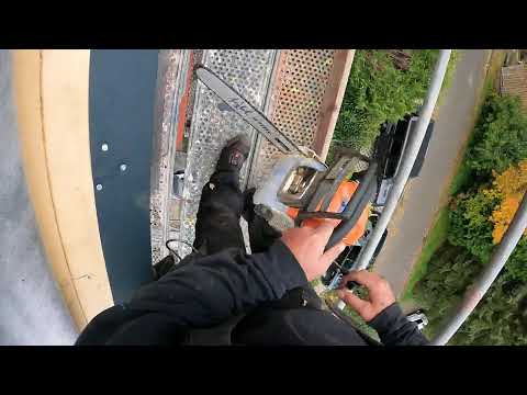 Schieferreihe an Traufe nageln - Teil 2 - Live vom Biberdach in Leisnig - Dachdecker