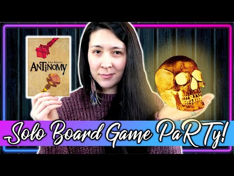 Antinomy + Solo Flare | Solo Board Game PaRTy!!! (Playthrough and Review/ Tutorial, yup!) 💀