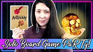Antinomy + Solo Flare | Solo Board Game PaRTy!!! (Playthrough and Review/ Tutorial, yup!) 💀