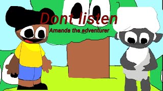 Don't Listen Amanda The Adventurer [Friday Night Funkin'] [Mods]