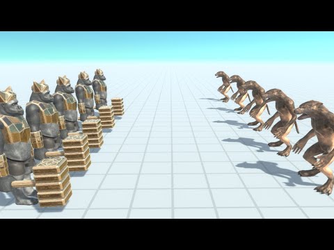 5X GHOR HAMMER VS 5X INFERNALS AND FATANSY UNITS | Animal Revolt Battle Simulator