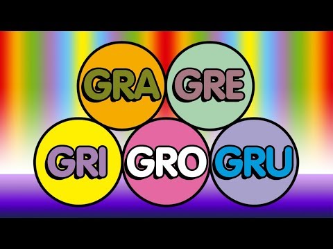 GRA GRE GRI GRO GRU - CRIANÇAS INTELIGENTES AEIOU A E I O U