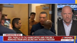 MSNBC: KATY TUR REPORTS - JUNE 12, 2025 - DHS TACKLE AND DETAIN SENATOR PADILLA