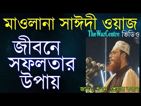 জীবনে সফলতার উপায়. Mawlana Delwar Hossain Saidi Waz।