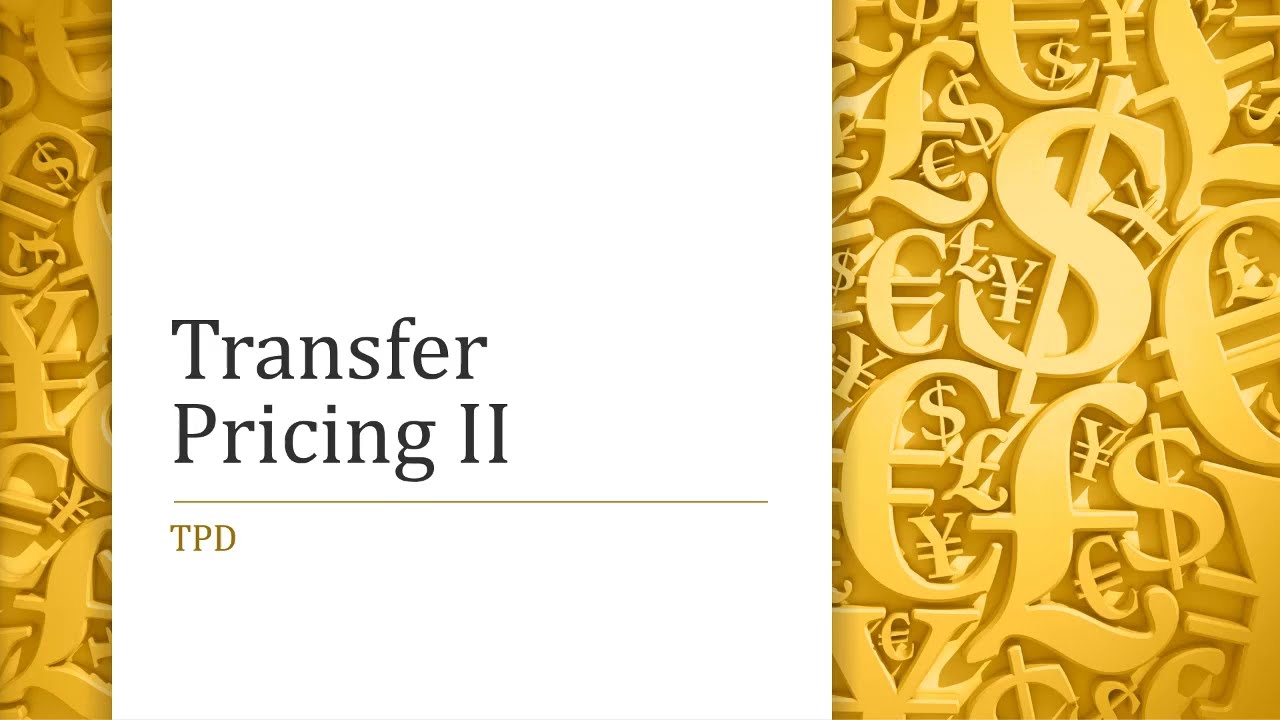 Introduction to Transfer Pricing