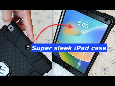 Case for iPad 9th/8th/7th Generation (10.2 inch, 2021/2020/2019), Slim PU Leather Folio Stand Cover with Auto Sleep/Wake, Shockproof Soft TPU Smart Cover for Women Girls - Moon Phase Mountain Art video review thumbnail