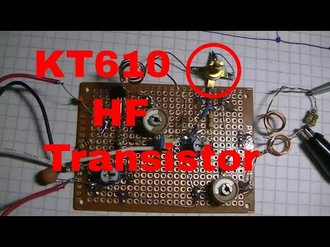 UKW Sender Versuch mit KT610 HF Transistor - eflose #1086