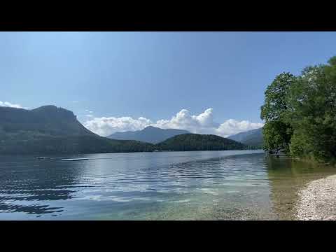 Panorama Video Luftkurort Altaussee im steirischen Salzkammergut Österreich Naturbadeplatz