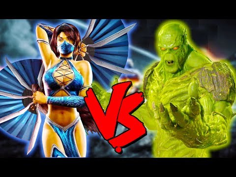 Kitana Vs Swamp Thing Army - Epic Battle - Mortal Kombat Costume Skin Mod