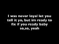 Bryson Tiller - Exchange (lyrics)