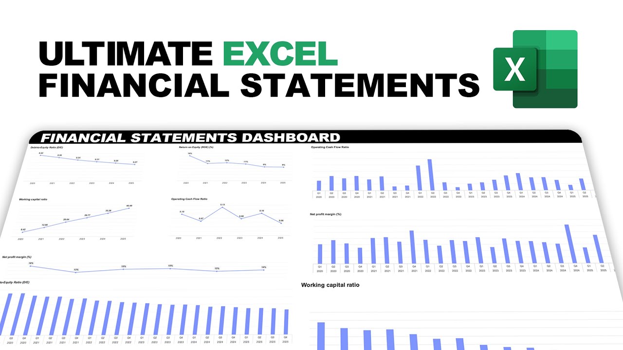 Financial statement spreadsheet template