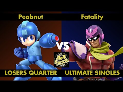 SSBU - 4o4 Smash Monthly 4 - Peabnut (Mega Man) vs GA| Fatality (Captain Falcon) - Losers Quarter