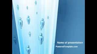 Free Blue People Abstract PowerPoint Template by PoweredTemplate.com